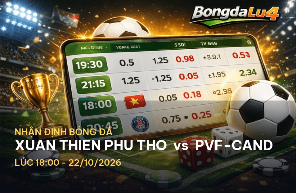 Bongdalu soi kèo hôm nay: Xuan Thien Phu Tho vs PVF-CAND