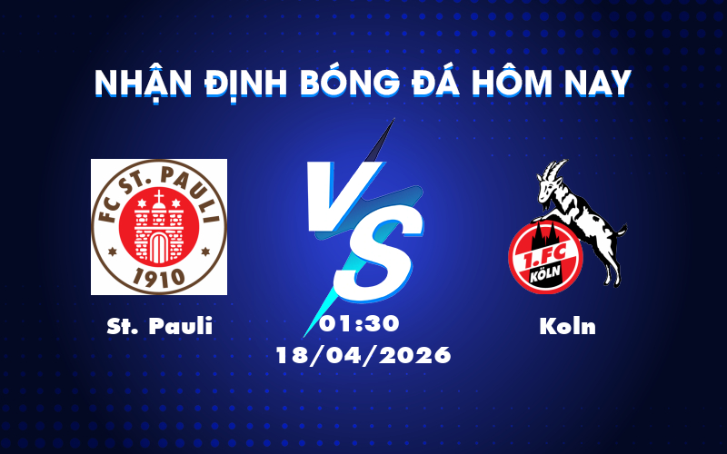 Cuộc so tài đầy kịch tính giữa St Pauli và Koln tại Bundesliga