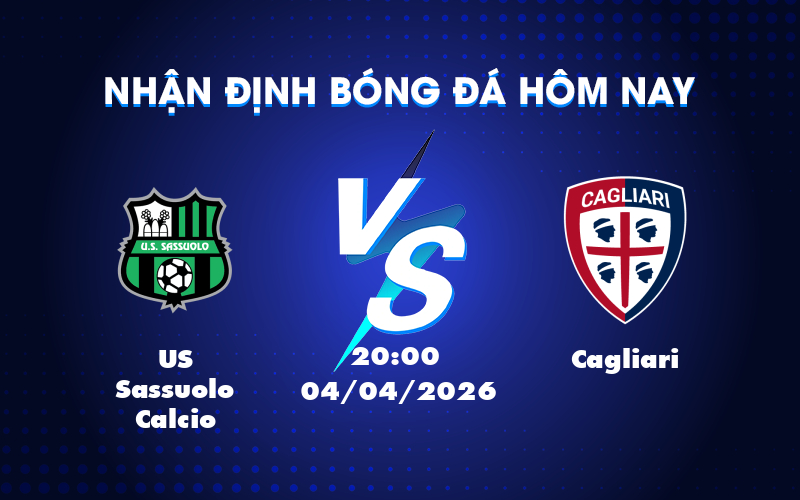 Dự đoán trận đấu US Sassuolo Calcio vs Cagliari: Cơ hội cho đội chủ nhà khẳng định sức mạnh Dự đoán trận đấu US Sassuolo Calcio vs Cagliari: Cơ hội cho đội chủ nhà khẳng định sức mạnh